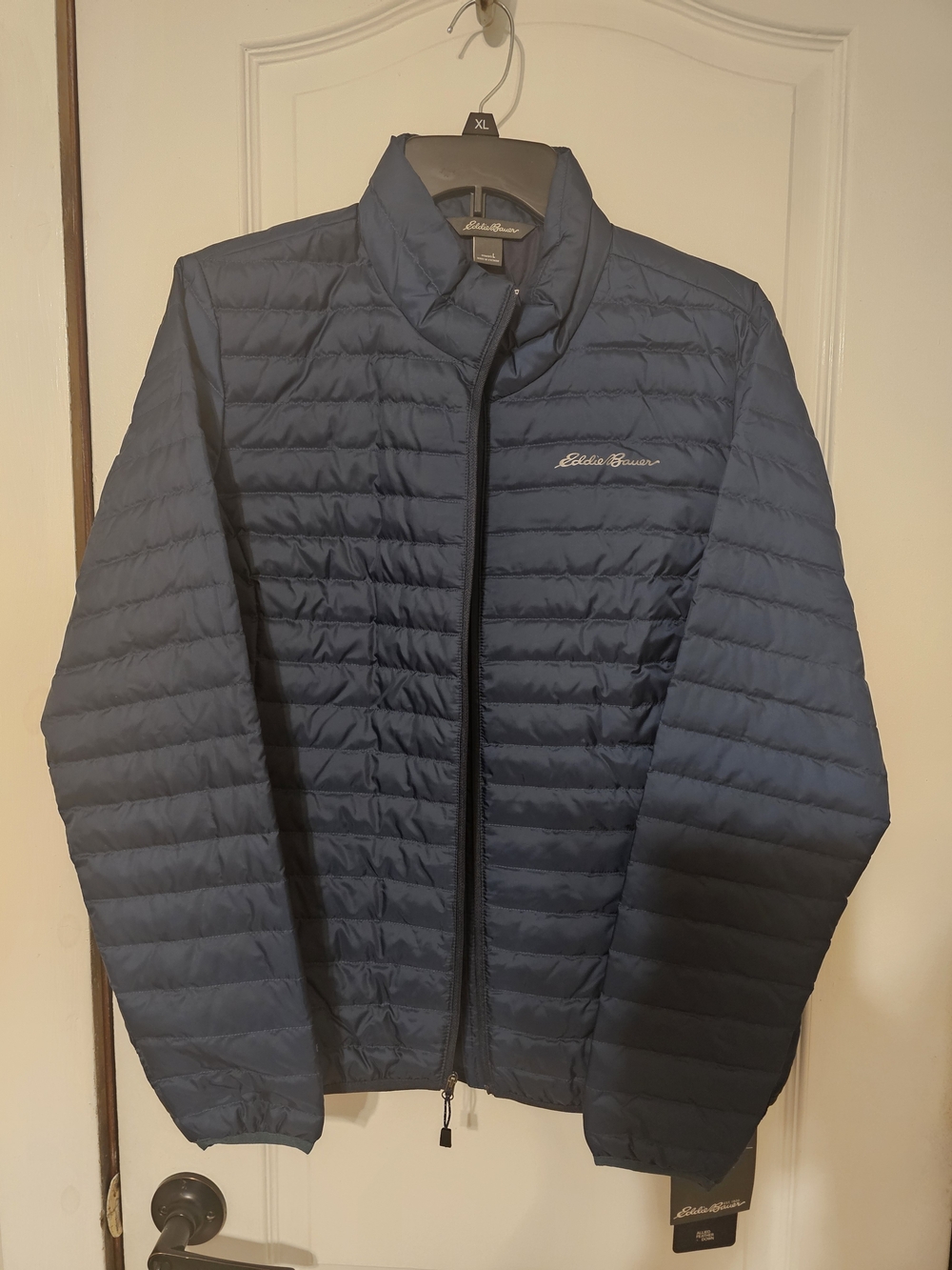 Eddie Bauer Women Navy Lightweight Quilted Puffer Jacket